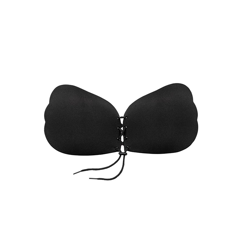 Biustonosz samonośny - Bye Bra Lace-It Bra Miseczka D Black